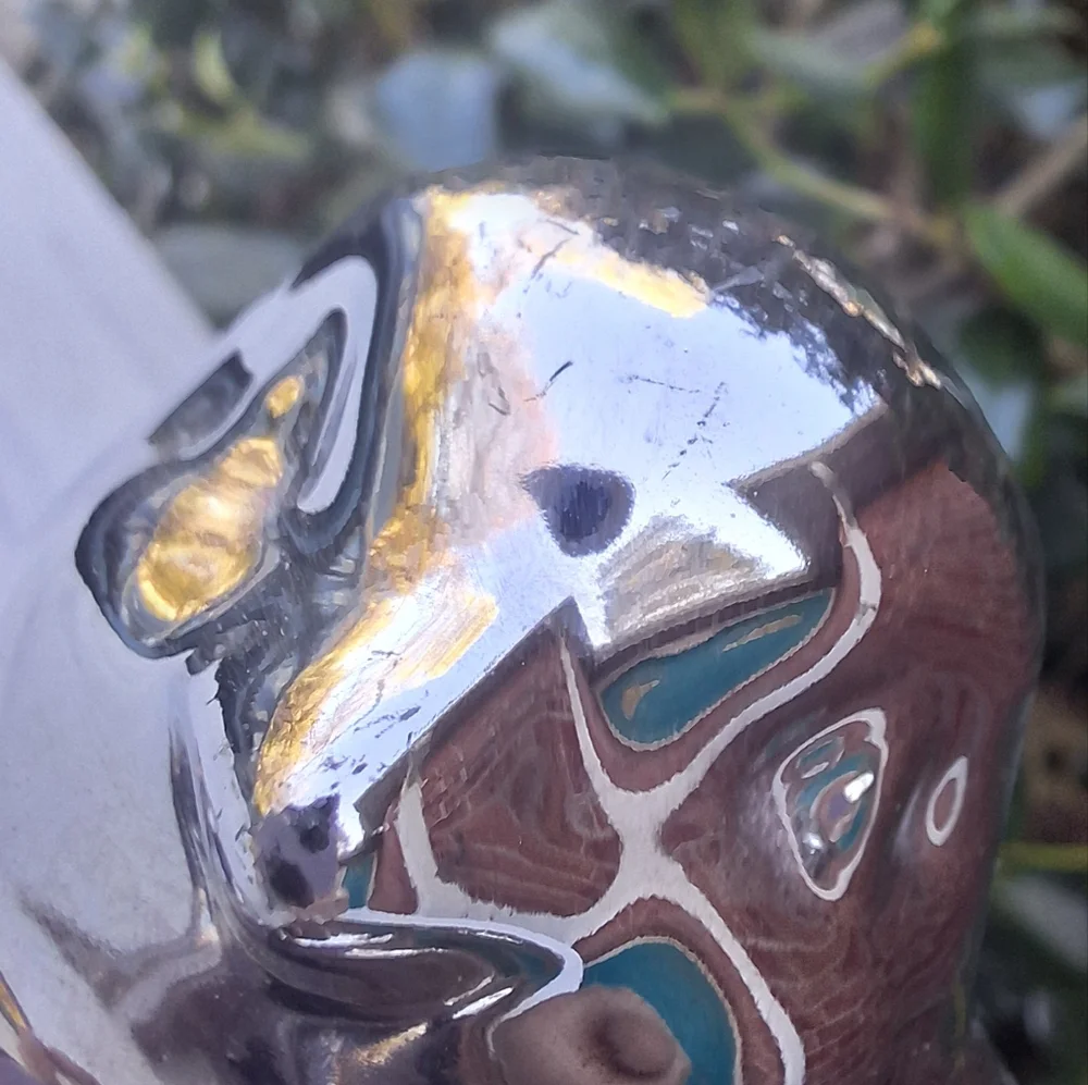 Chrome Silver Bird on a Pedestal Statue Figurine Ceramic Home Decor - Picture 6 of 15